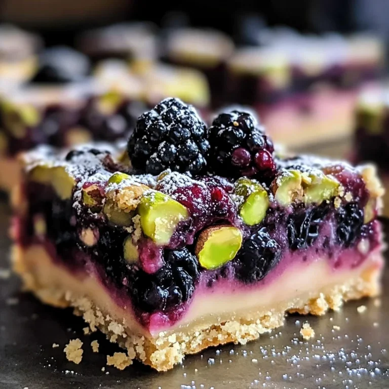 Blackberry Pistachio Dream Bars: An Incredible Ultimate Recipe