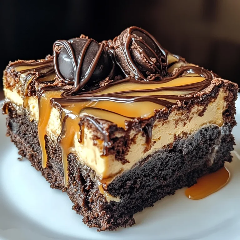Milky Way Caramel Cheesecake Brownies