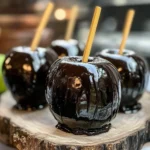 Poison Toffee Apples for Halloween