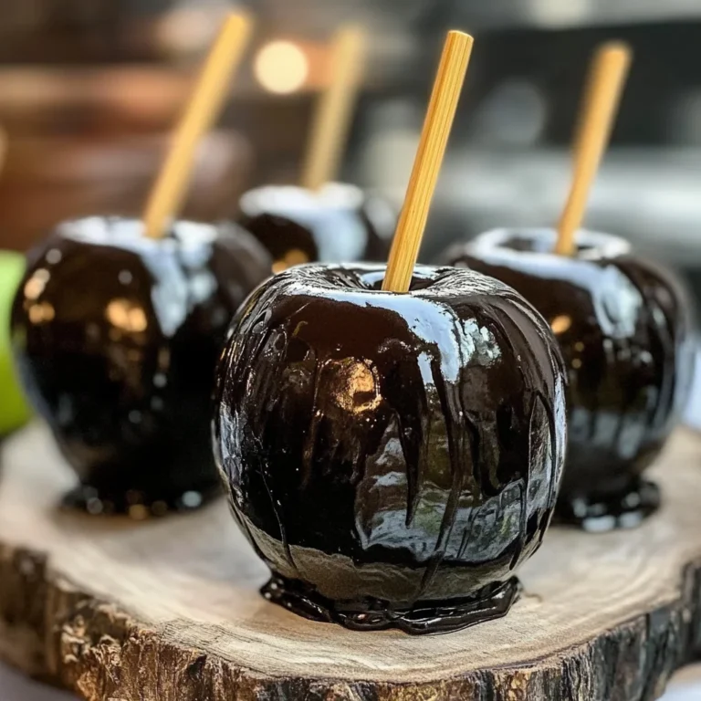 Poison Toffee Apples for Halloween