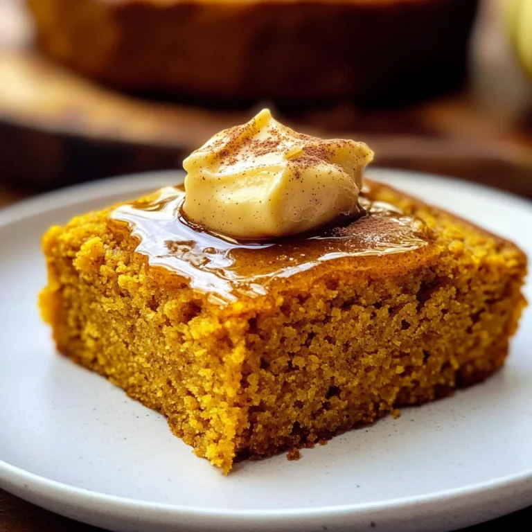 Pumpkin Cornbread with Cinnamon Honey Butter