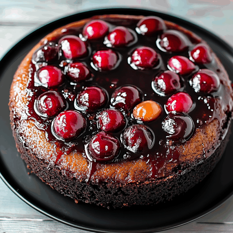 Chocolate Cherry Upside Down Cake