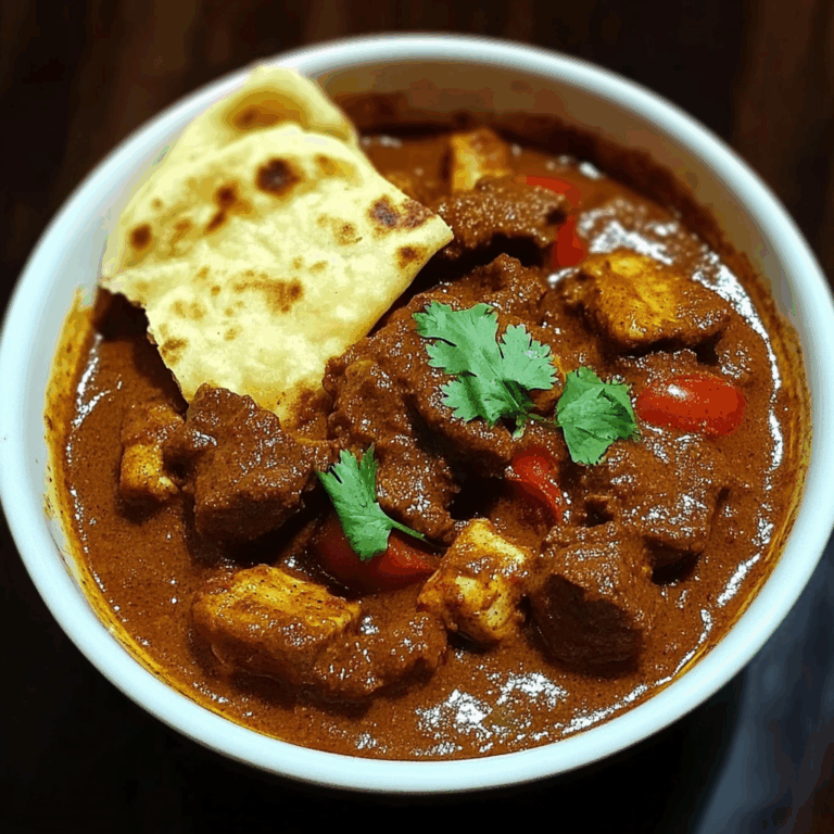 Indian Beef Curry with Tomato Gravy and Whole Spices