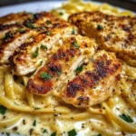 Creamy Cajun Three-Cheese Chicken Linguine