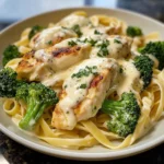 Creamy Chicken Alfredo with Broccoli & Fettuccine