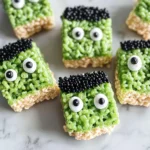 Frankenstein Halloween Rice Krispie Treats