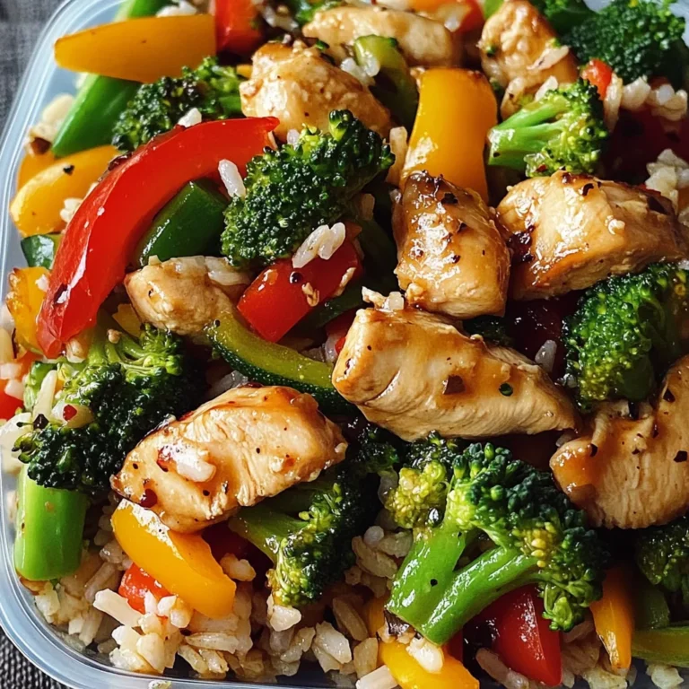 Healthy Chicken and Veggie Stir-Fry with Mixed Rice