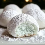 Minty Snowball Cookies