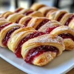 Raspberry Pastry Twists: Indulge in This Sweet Delight!