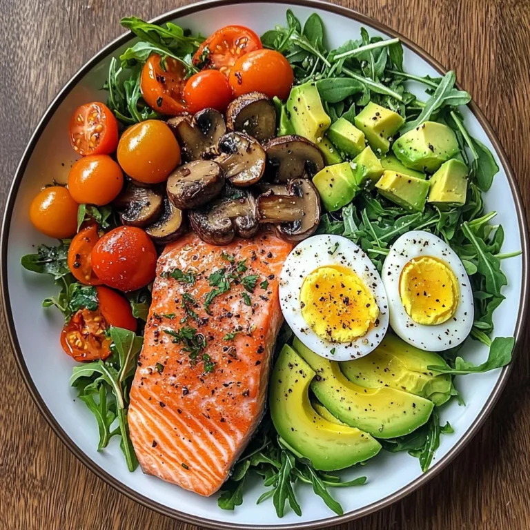 Salmon & Mushroom Power Plate