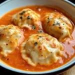 Tomato Dumpling Soup