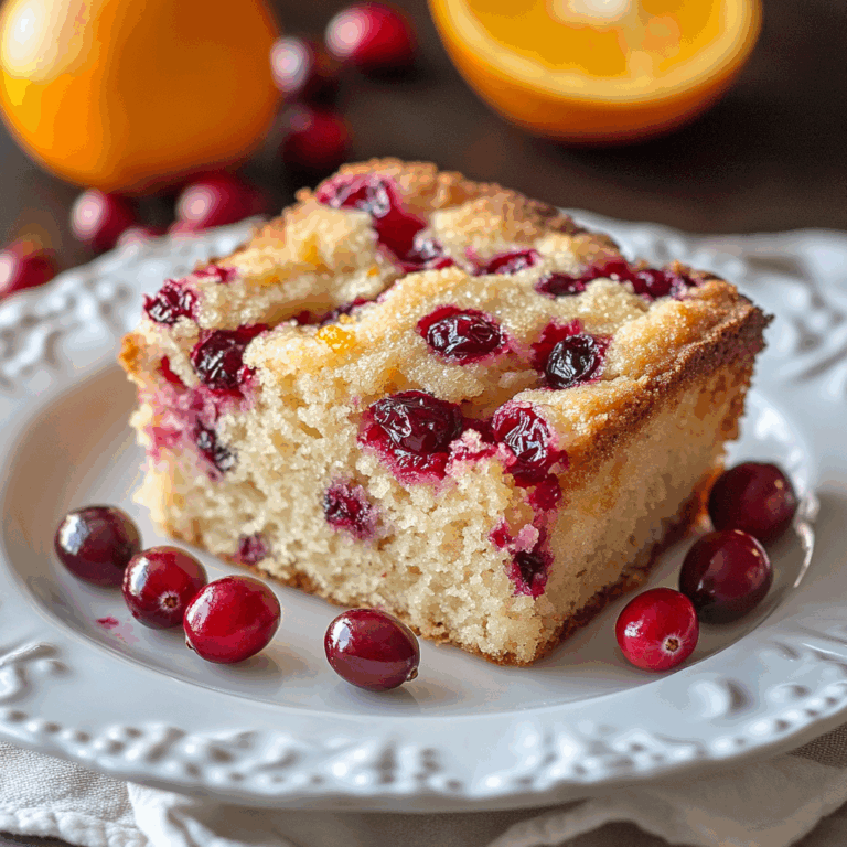 Cranberry Orange Breakfast Cake Recipe