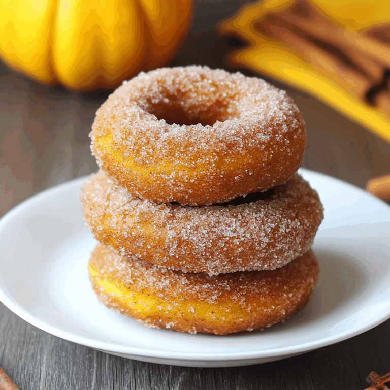 Pumpkin Cinnamon Sugar Donuts