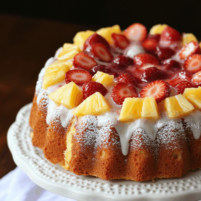 Strawberry Pineapple Pound Cake Recipe