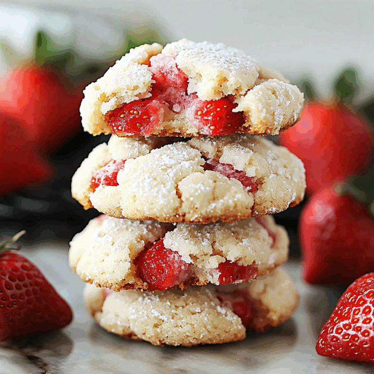 Soft Strawberry Shortcake Cookies