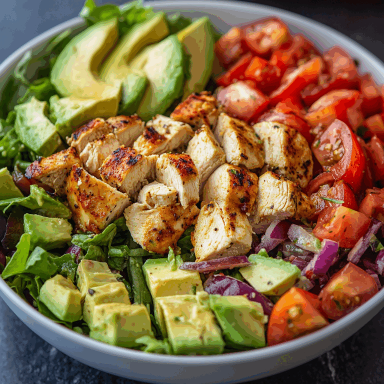 Avocado & Chicken Chopped Salad