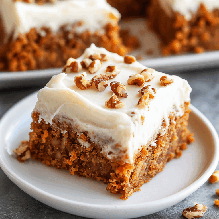 Decadent Carrot Cake Bars with Cream Cheese Frosting