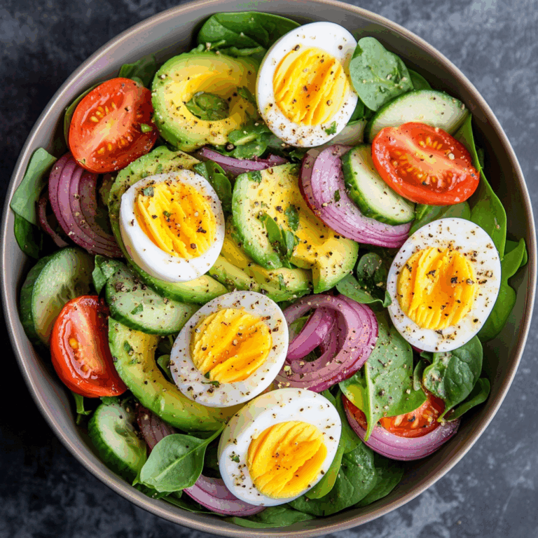 Avocado and Egg Garden Salad