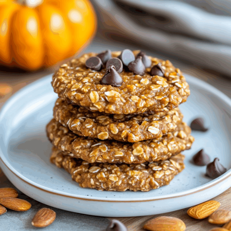 Healthy Pumpkin Oat Cookies