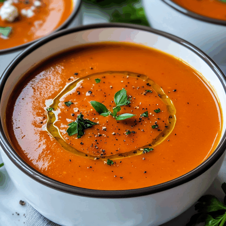 Healthy, Tomato-Carrot Soup