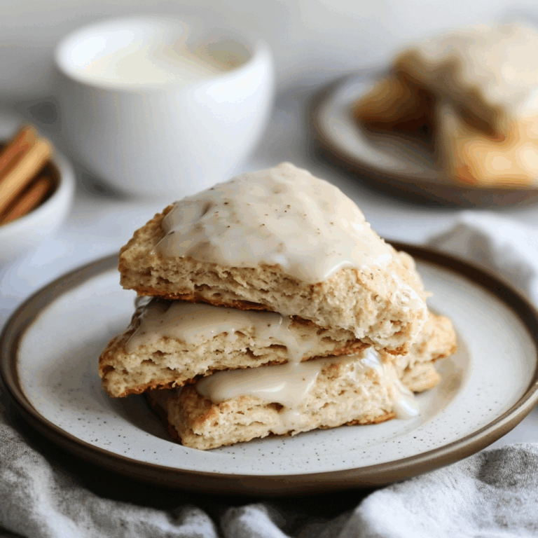 Homemade Chai Scones with Maple Chai Glaze