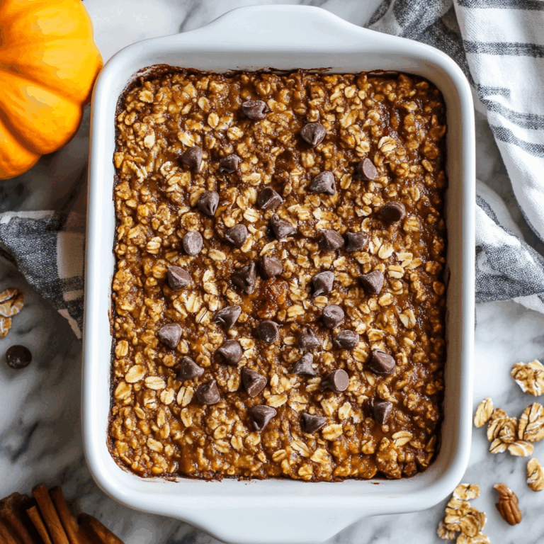 Pumpkin Baked Oatmeal
