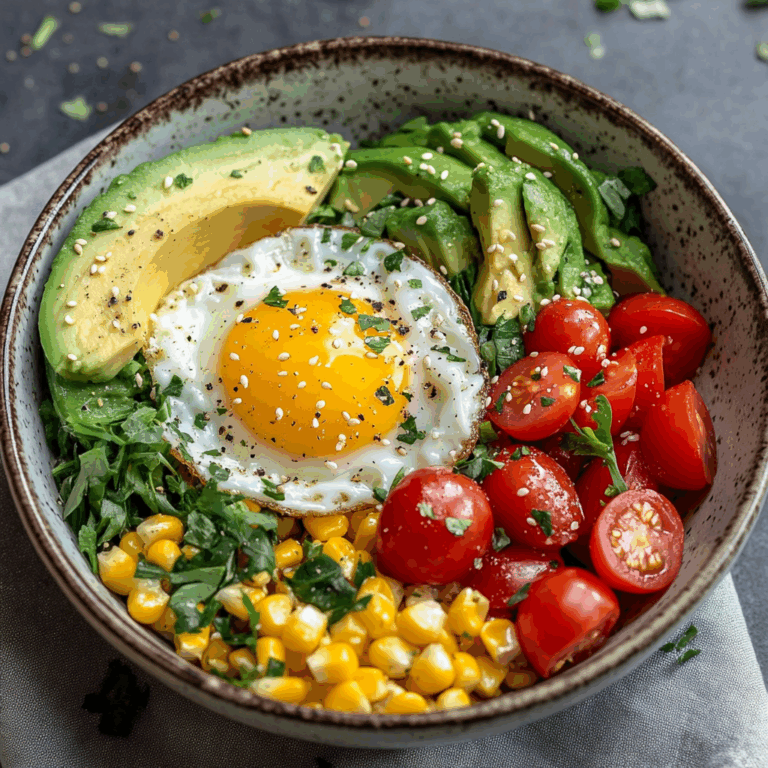 Sunshine Veggie & Egg Bowl