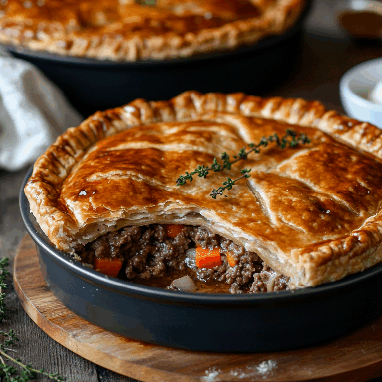 Traditional Meat Pie Recipe That Brings a Cozy British Charm
