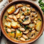 Cozy White Bean Mushroom Stew (Vegan)