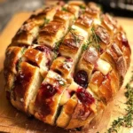 Cranberry Brie Pull-Apart Bread