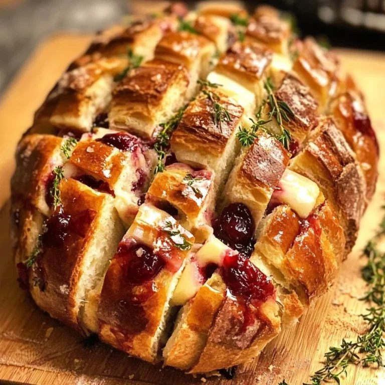 Cranberry Brie Pull-Apart Bread