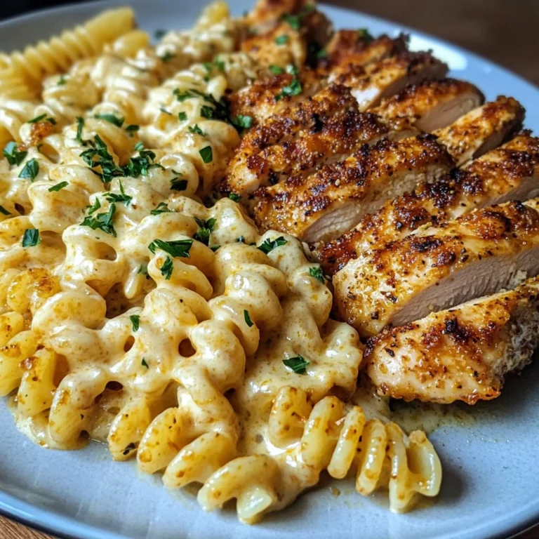 Creamy Cajun Chicken Rotini with Velveeta Parmesan Sauce