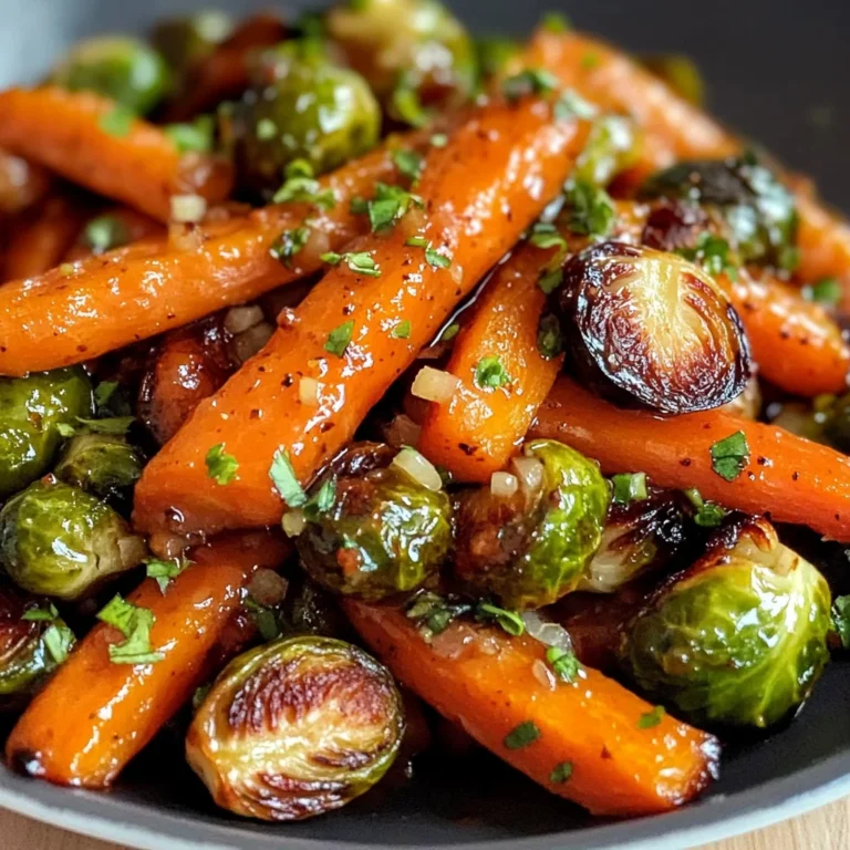 Crispy Maple Glazed Carrots and Brussel Sprouts - Alrightwithme