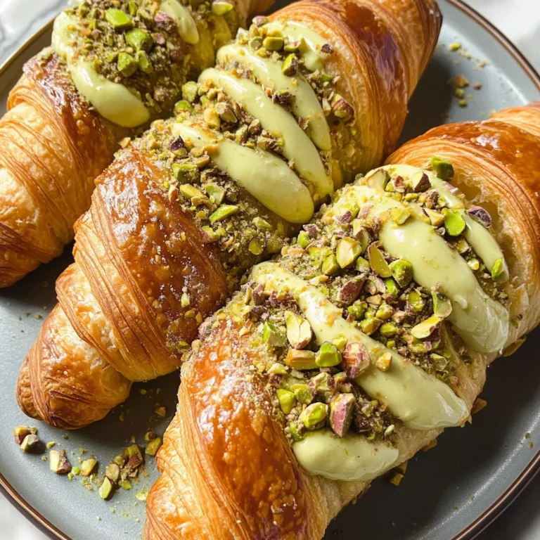 Easy Pistachio Croissants
