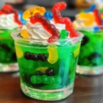 Gummy Worm Jello Cups Recipe