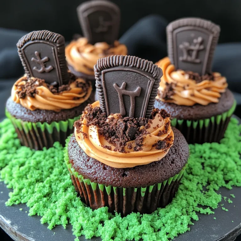 Halloween Graveyard Cupcakes