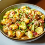 Honey Mustard Crispy Smashed Potato Salad