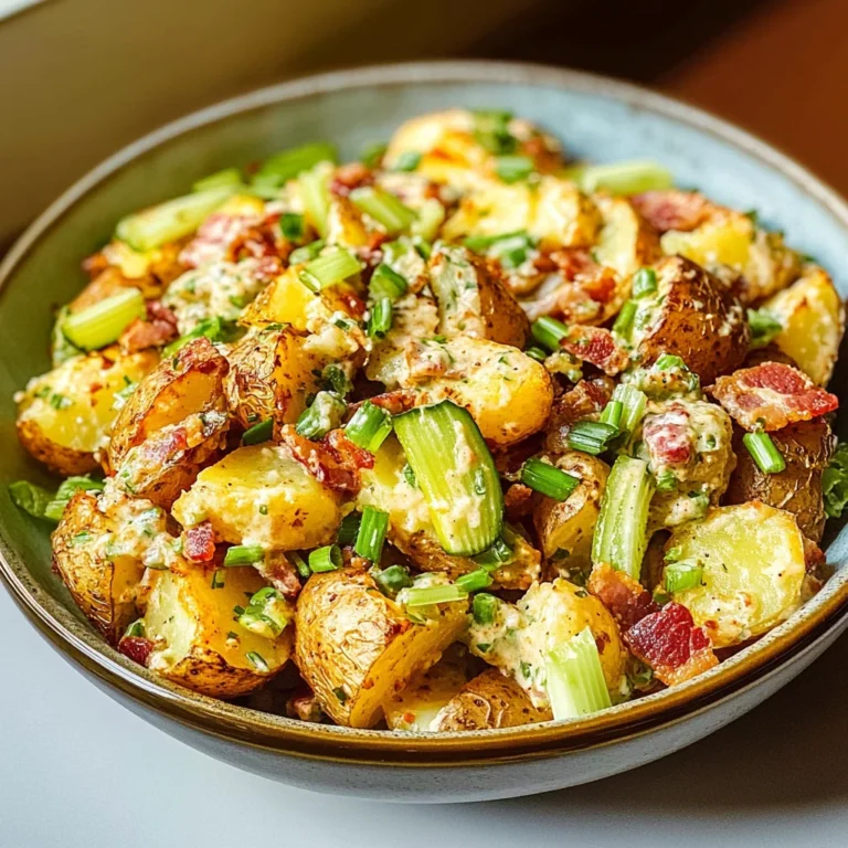Honey Mustard Crispy Smashed Potato Salad