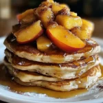 Peach Cobbler Pancakes