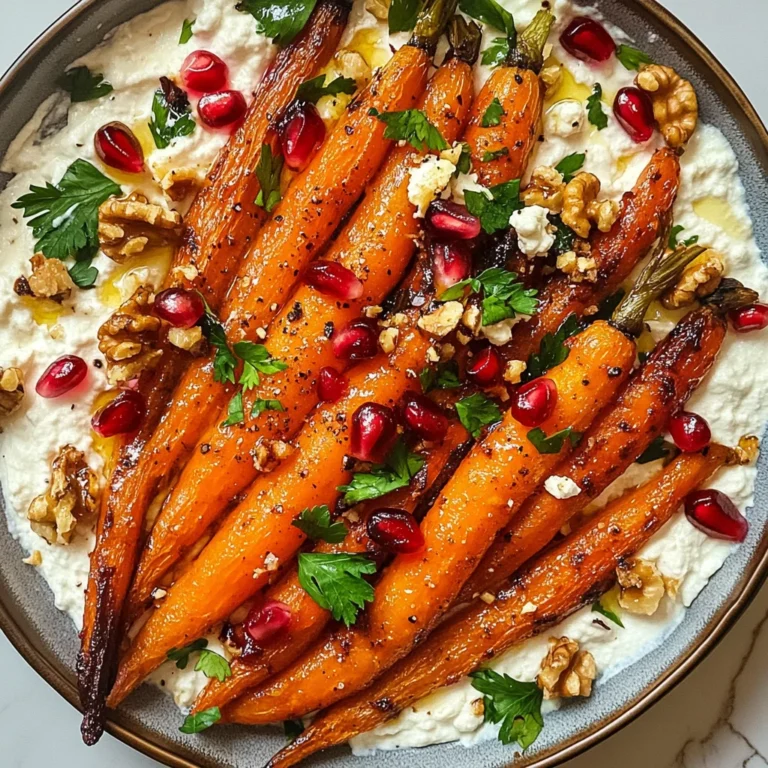 Roasted Carrots with Vegan Ricotta