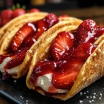 Strawberry Cheesecake Dessert Tacos – Best Sweet Taco Recipe