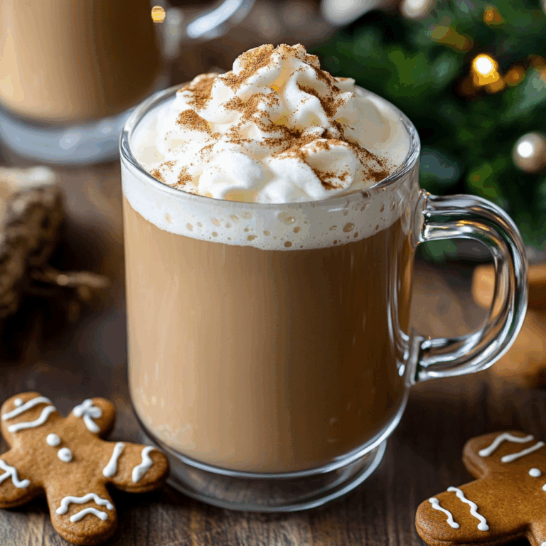 Homemade Gingerbread Latte