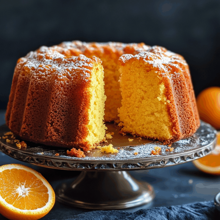 Orange Velvet Pound Cake