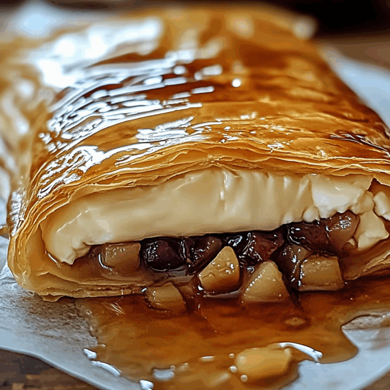 Baked Brie in Puff Pastry with Honey and Fig