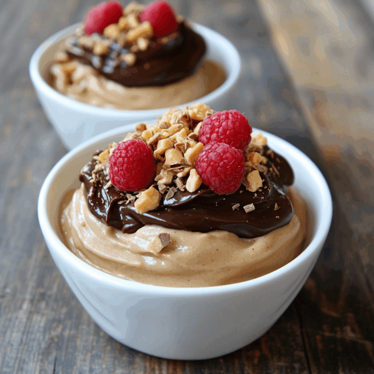 Vegan Peanut Butter Mousse (with a Chocolate Ganache!)
