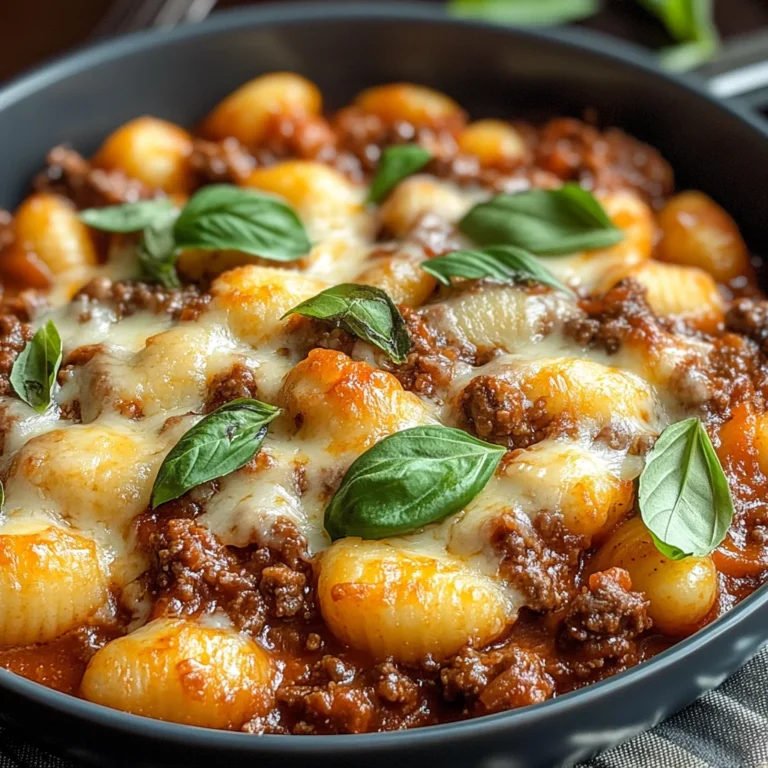 Cheesy Bolognese Gnocchi Bake