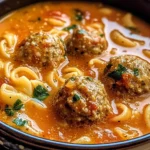 Creamy Italian Meatball Soup