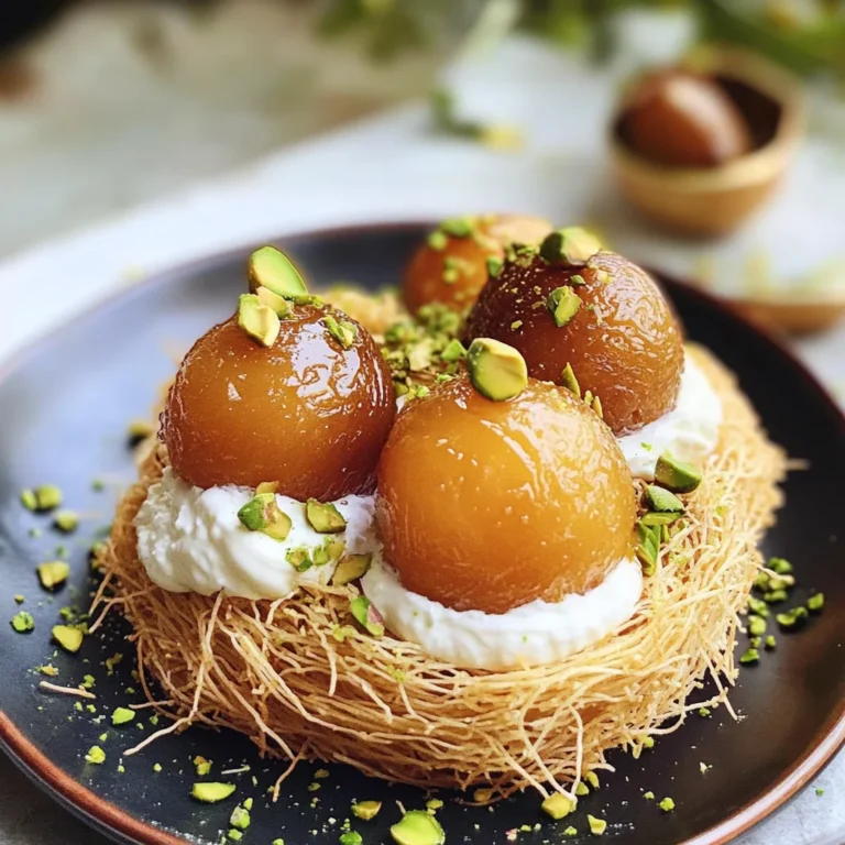 Gulab Jamun in Kunafa Nests