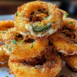 Jalapeño Popper Stuffed Onion Rings