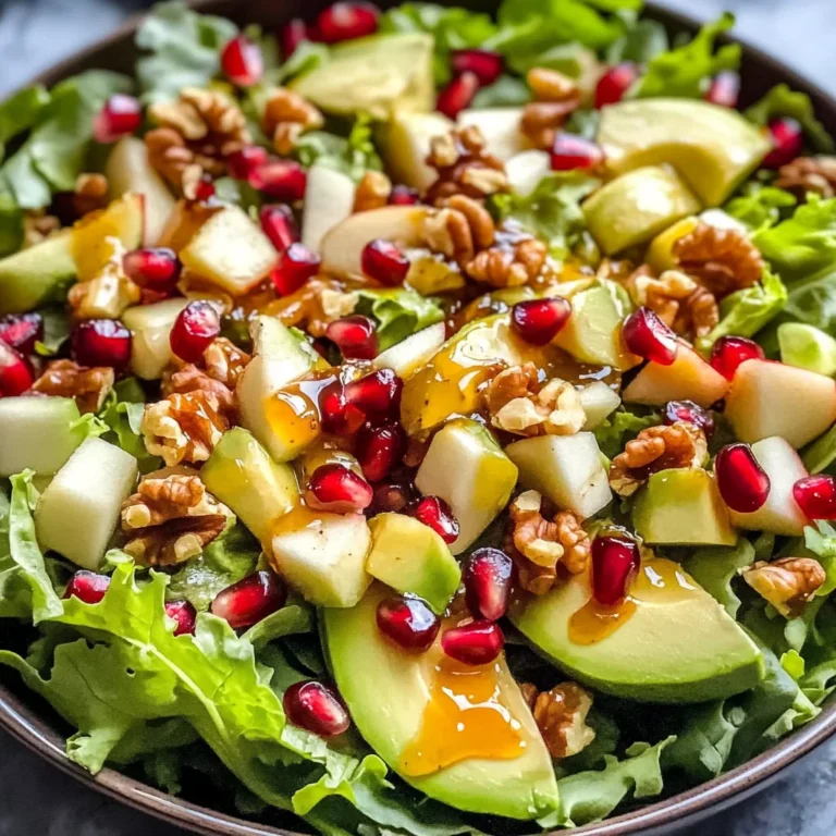 Juicy Christmas Salad with Honey Mustard Dressing
